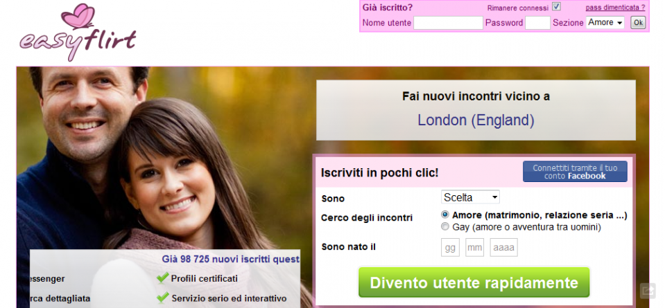 servizi online siti incontri erotici