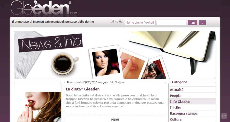 INCONTRI GLEEDEN  INFO