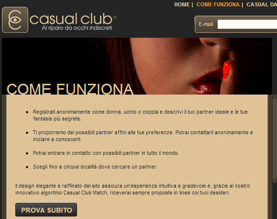 INCONTRI GRATIS SESSO CASUAL