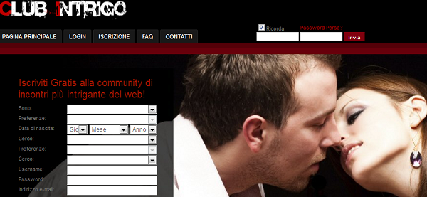 INCONTRI SESSUALI INTRIGO Incontri sessuali in Italia sui siti del web