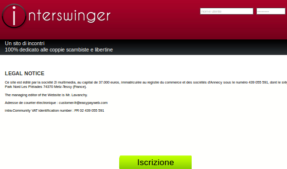 swingers con passione