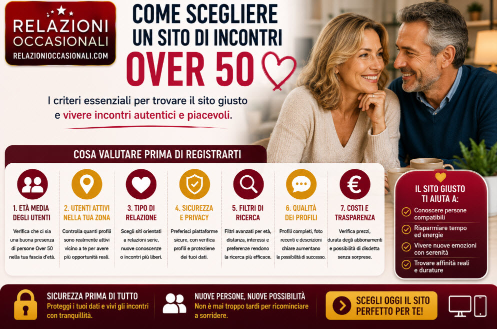 Come scegliere un sito di incontri Over 50